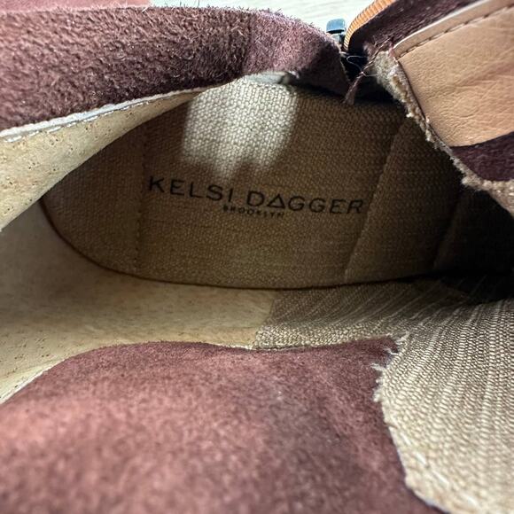 Kelsi Dagger NWOB Logan Coffee Over the Knee Boot Size 7 Wide Calf Suede Leather - Picture 9 of 10